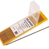 Hochwertige WIG-Wolframelektrode mit goldener Beschichtung für Schweißtechnik, 2,4x175 mm, 10 Stück