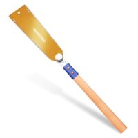 250mm Japansäge mit 0,6mm SK5 Klinge und Holzgriff, Doppelte Kante japanische Handsäge für Holzbearbeitung