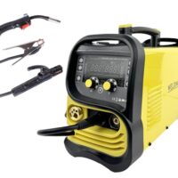 Weldinger MIG/MAG Schweißinverter MEW 161 SYN eco, synergisches Schutzgasschweißgerät für Fülldraht WIG MMA mit 5 Jahren Garantie