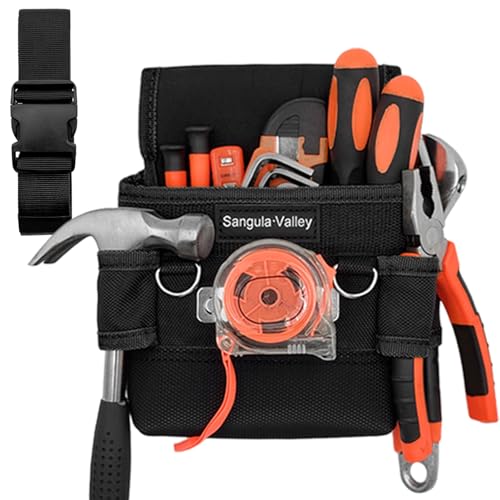 Professionelle Elektrikertasche, Werkzeuggürtel für Elektriker, Schreiner und Klempner aus 1680D dickem Oxford-Tuch, wasserdicht, verschleißfest und reißenfest.