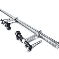 BESSEY Hochleistungszwingen-Set SLV100M für Heimwerker, Spannweite 1000 mm und Ausladung 120 mm, ideal für schwerere Aufgaben geeignet