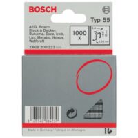 Bosch professionelle Tacker-Klammer, 1000 Stück, 18/6 mm, Typ 55, Werkzeug für Heimwerker und Fachleute