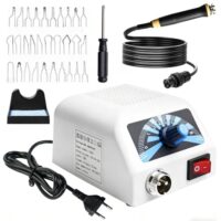 Brandmalstation, Brandmalerei Set mit 30 Drahtspitzen für DIY-Projekte auf Holz und Leder, um einzigartige Designs zu erstellen.