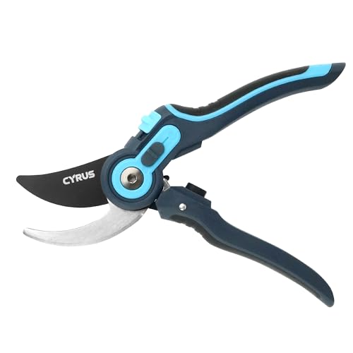 Gartenschere Baumschere SK5 Stahlklingen, Schneidedurchmesser 22 mm, Profi-Bypass-Schere zum Beschneiden von Gartenästen und Topfpflanzen
