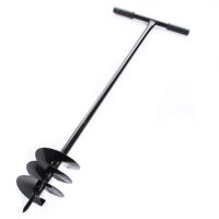 Handbohrer Erdbohrer Erdlochbohrer Pflanzbohrer schwarz 5 Durchmesser zur Auswahl Profi Erdlochbohrer mit rutschfestem Griff