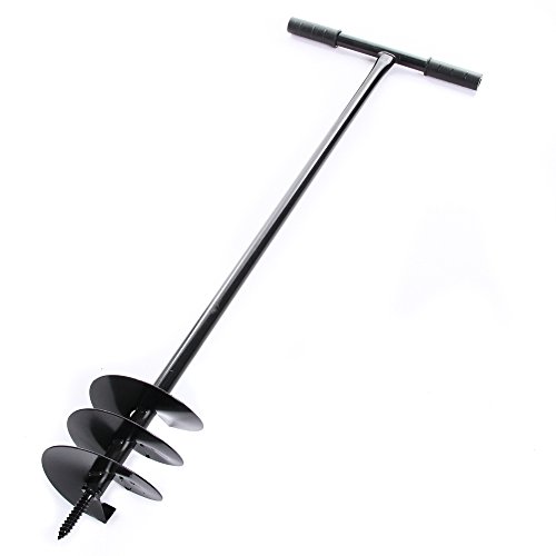 Handbohrer Erdbohrer Erdlochbohrer Pflanzbohrer schwarz 5 Durchmesser zur Auswahl Profi Erdlochbohrer mit rutschfestem Griff