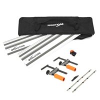 Evolution ST1400-G2 Führungsschiene für Kreissägen, universal passend für Makita, Metabo, Bosch und Festool, 1,4m lang mit selbstausrichtender Verbindungsschiene