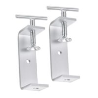 FIFIBANG 2 Stück C Klemme, Edelstahl C Zwingen, Verstellbarer Schraubstock für Tischlerei, Holz-, Metallarbeiten und DIY-Projekte