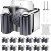 KAHEIGN 12Pcs Gerätehalter Set, Wandhalterung für Besen, Wischmopp, Schaufel und Gartengeräte
