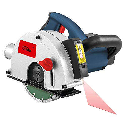 Hochwertige Mauernut- und Dehnfugfräse mit Anti-Rutsch Handgriff, Laser für exakte Schnittführung und robuste Konstruktion