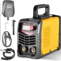 Helangel Schweißgerät, 300A 220V tragbarer Inverter-Schweißer mit digitalen LCD-Anzeige und Elektroden-Schweißfunktion für Kfz-, Sanitär- und Heimwerkerarbeiten