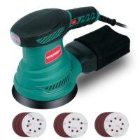HYCHIKA Exzenterschleifer 125mm, 300W Tellerschleifer mit 6 Geschwindigkeiten, Schleifmaschine für Holz
