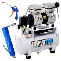ImploTex 850W 14L Silent Flüsterkompressor - Druckluftkompressor mit niedriger Lautstärke von nur 55dB, ölfrei und leise