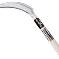 Japanische Falschsichel mit gezackter Klinge, 17 cm für Garten, Gras, Efeu, Ernte, Gemüse, Unkrautbekämpfung aus Molybdän-Edelstahl