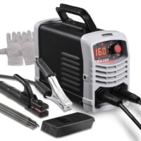 JIAONE MMA300 Ultra Mini Inverter Schweißgerät, 120A IGBT Elektroden Schweißgerät für MMA/ARC Handschweißgerät mit Hotstart-Funktion, Kompakt und Leichtbauweise mit LED-Anzeige und Überhitzungsschutz
