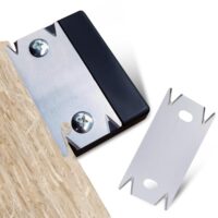 Kantenschneider zum Umleimen, Furnierkantenschneider und Kantenhobel für Holz, tragbar und rutschfest. Einsetzbares Werkzeug mit zwei Ersatzklingen für verschiedene Materialien wie Holz, PVC und ABS.