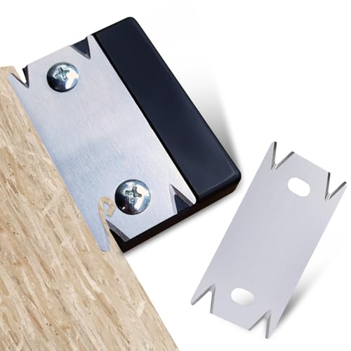 Kantenschneider zum Umleimen, Furnierkantenschneider und Kantenhobel für Holz, tragbar und rutschfest. Einsetzbares Werkzeug mit zwei Ersatzklingen für verschiedene Materialien wie Holz, PVC und ABS.