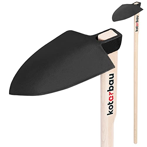 KOTARBAU Gartenhacke 210mm aus Geschmiedetem Stahl mit Holzstiel, Unkrauthacke Pflanzhake Gartenzubehör, ideal für Präzisionsarbeit und Bodenbearbeitung