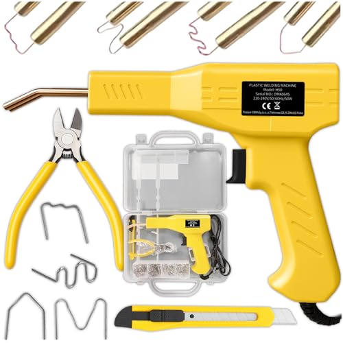 Kunststoffschweißmaschine mit Heftklammen, Zange und Aufbewahrungsbox für Auto-Stoßstangen und PVC-Teile