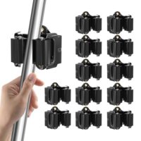 Laofeei Wandhalterung für Besen 12 Stück, großes Format, Edelstahl, Wandhalterung für Wischmopp, Besen, Schaufel, Küche, Zuhause, Badezimmer, Garage, Garten