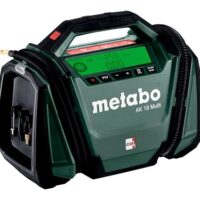 Metabo Akku-Kompressor AK 18 Multi, 18V, 11 bar, 16 l/min, vielseitig einsetzbar, Auto- und Fahrradreifen, Bälle, Luftmatratzen, LED-Licht und 12V KFZ-Kabel