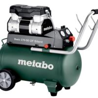 Metabo Kompressor Basic 270-50 OF Silent, 50L Kessel, 10 bar Druck, 130 l/min Füllleistung, ölfrei, leise, mobiler Werkstatt-Kompressor für Heimwerker und Profis