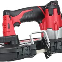 Milwaukee Akku-Bandsäge M12BS-402C IN2, 1 W, 12 V - kompakte und leichte Holzschneider für Einhandbedienung und Überkopfarbeiten