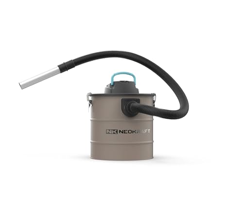 Elektrischer Aschestaubsauger für Kamin und Grill mit 1600W Saugleistung, hitzebeständig bis 45°C und waschbarem Filtersystem