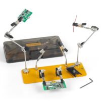 Dritte Hand Lötstation mit 6 flexiblen Armen und stabiler Metallbasis für Elektronik und PCB-Reparatur - Professionelle Hilfe für Ihre Lötarbeiten