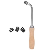 PVC-Kunststoff-Bodenschlitzen-Set zum Beschneiden von PVC-Kunststoffböden mit hochwertigem Buchenholz und Stahlmaterial.