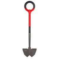 Radius Garden Root Slayer Rasenkantenstecher mit rotem Griff und schwarzer Klaue für Gartenarbeit