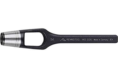 Rennsteig Sacabocados 50mm Werkzeug, hochwertiger Lochtisch für präzises Lochen und Dichtungsherstellen aus Spezial-Werkzeugstahl, geeignet für Gummi, Leder, Filz, Kunststoff, Kork und Stoff