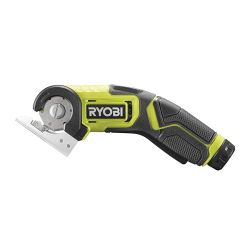 Hochwertige Akku-Universalschere RYOBI 4V mit hoher Schnittkapazität und sicheren Design, ideal für Handwerker und Heimwerker