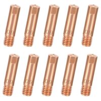 10 Stück Schweißdüse für Mig, Kontaktspitze 0,9 mm, Schweißdüse 0,9 für Schweißbrenner mb15 MIG MAG AK15 (0,9 x 25 mm)