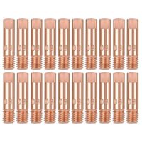 20 Stück Schweissgerät Schutzdüsen leitfähige Düse, 0.8mm Stromdüsen Schweiß Kontaktspitze für MIG/MAG Schweißgerät Zubehör Verschleißteile