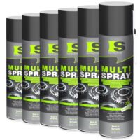 Spraytive Multi-Spray 6 x 500 ml - 5-in-1 Kriechöl & Multifunktionsöl, Rostlöser, Schmiermittel, Kontaktspray und Korrosionsschutz