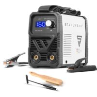 STAHLWERK Elektroden-Schweißgerät ARC 160 MD, MMA/E-Hand Schweißer ohne Gas, flexibel einsetzbar, kompakt und leicht, Hotstart, Anti-Stick, Smartkühlung, Überhitzungsschutz