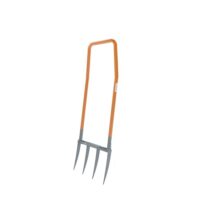 Terradix Broadfork 4x250 Doubleshaft - Gartenwerkzeug für Böden bearbeiten, tiefenlockernde Forke mit Arbeitsbreite 40cm und Zinkenlänge 25cm