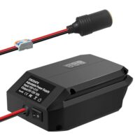 TPDL 18V zu 12V Step Down Konverter Adapter für Bosch Akku, einstellbare Stromversorgung mit Ausgang 5V-13V 10A, Spannungsregler mit Zigarettenanzünder-Anschluss