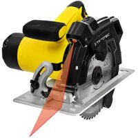 TROTEC Handkreissäge PCSS 10-1400 - Leistungsstarke Kreissäge mit Laser-Führungslicht und hoher Schnitttiefe für Heimwerker und Hobbyisten