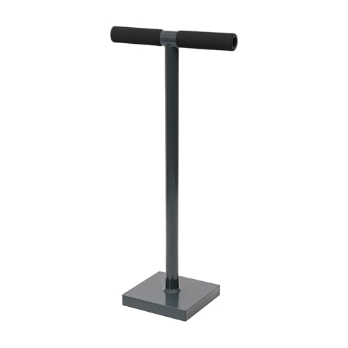 Bodenverdichter Handstampfer Erdstampfer für Pflaster-& Gartenarbeiten, Bodenstamfper Garten-Landschaftsbau mit 20x20 cm Grundplatte und 84 cm Höhe