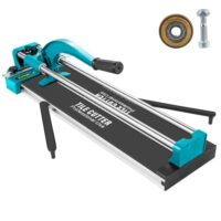 VEVOR 600mm Fliesenschneider mit Doppelschienen und Halterungen für präzises Schneiden von Materialien in verschiedenen Größen