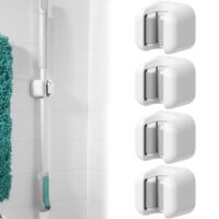 Wandhalterung für Mopp, Besen und Werkzeug, robuste Wandmontage für Küche, Bad, Garage und Garten, 4-teilig