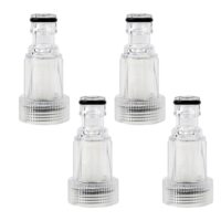 Wasserfilter für Hochdruckreiniger, 4 Stück mit 3/4 Zoll Schnellkupplung, Gartenschlauch Filter, Hochdruckreiniger für Gartenpumpen und Bewässerungssysteme