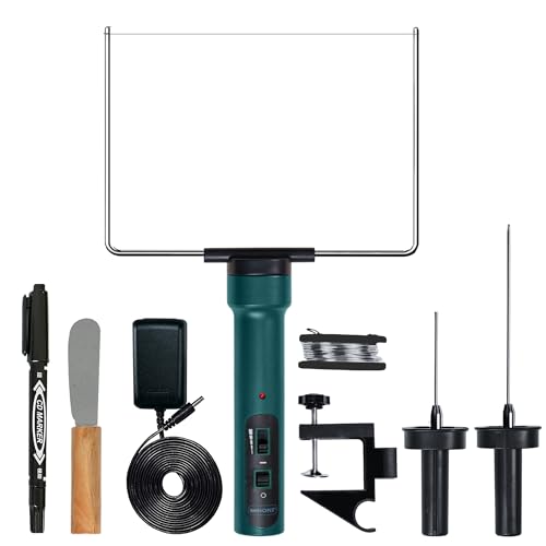 WINONS Styroporschneider Heißdrahtschneider mit Temperaturregler und Lichtanzeige, WFC0008 Heißer Messerschaumstoffschneider mit Max. Temp. - 400°C, Werkzeug für Heimwerkerprojekte