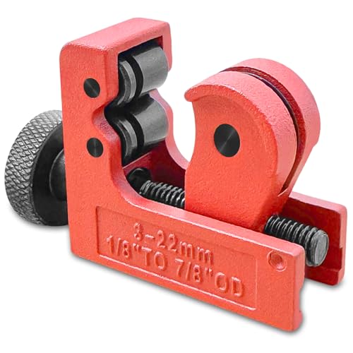 Mini Rohrschneider für das Schneiden von Kupfer, Messing, Aluminium und Kunststoff - 3-22 mm langlebiger handgehaltener Metall-Trennschneider