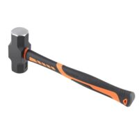 Hochwertiger Hammer mit Fiberglasstiel und Kopf aus Kohlenstoffstahl, 2 kg Klumpenhammer für Gartenarbeit und Camping