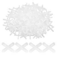 300 Stück weiße Fliesenkreuze, 2 mm Kunststoff Fugenkreuze für präzise Fliesenverlegung an Wand und Boden