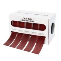 5 Rollen Schleifpapier Set, Schmirgeltuchrolle, 6m x 25mm Schleifpapier 150/240/320/400/600 körnung, Schmirgelleinen,Schleifpapierrollen für Holz, Metall, Möbel, Farbe,Trockenbau,Schmirgelpapier