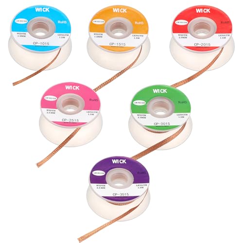 Kupfer Entlötdrähte in verschiedenen Breiten und Längen, ideal für Elektronik-Reparaturstudios, Laboren oder Heimwerker